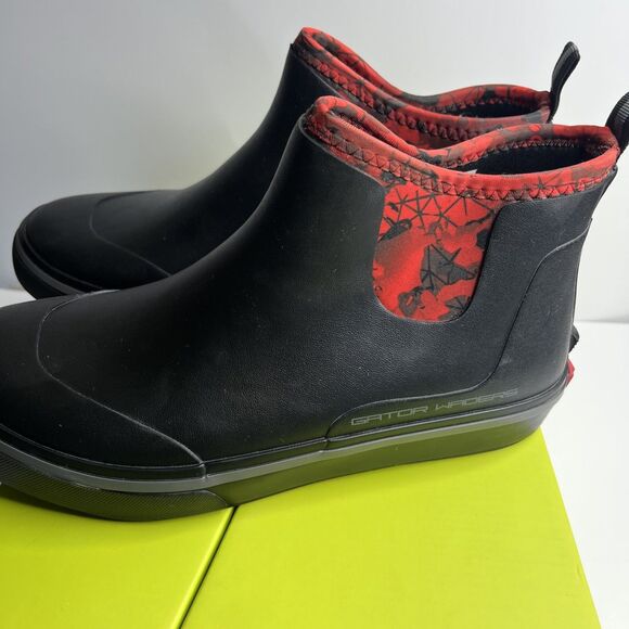 Men's Gator Waders Camp Boots Red Size 10 - Picture 3 of 7